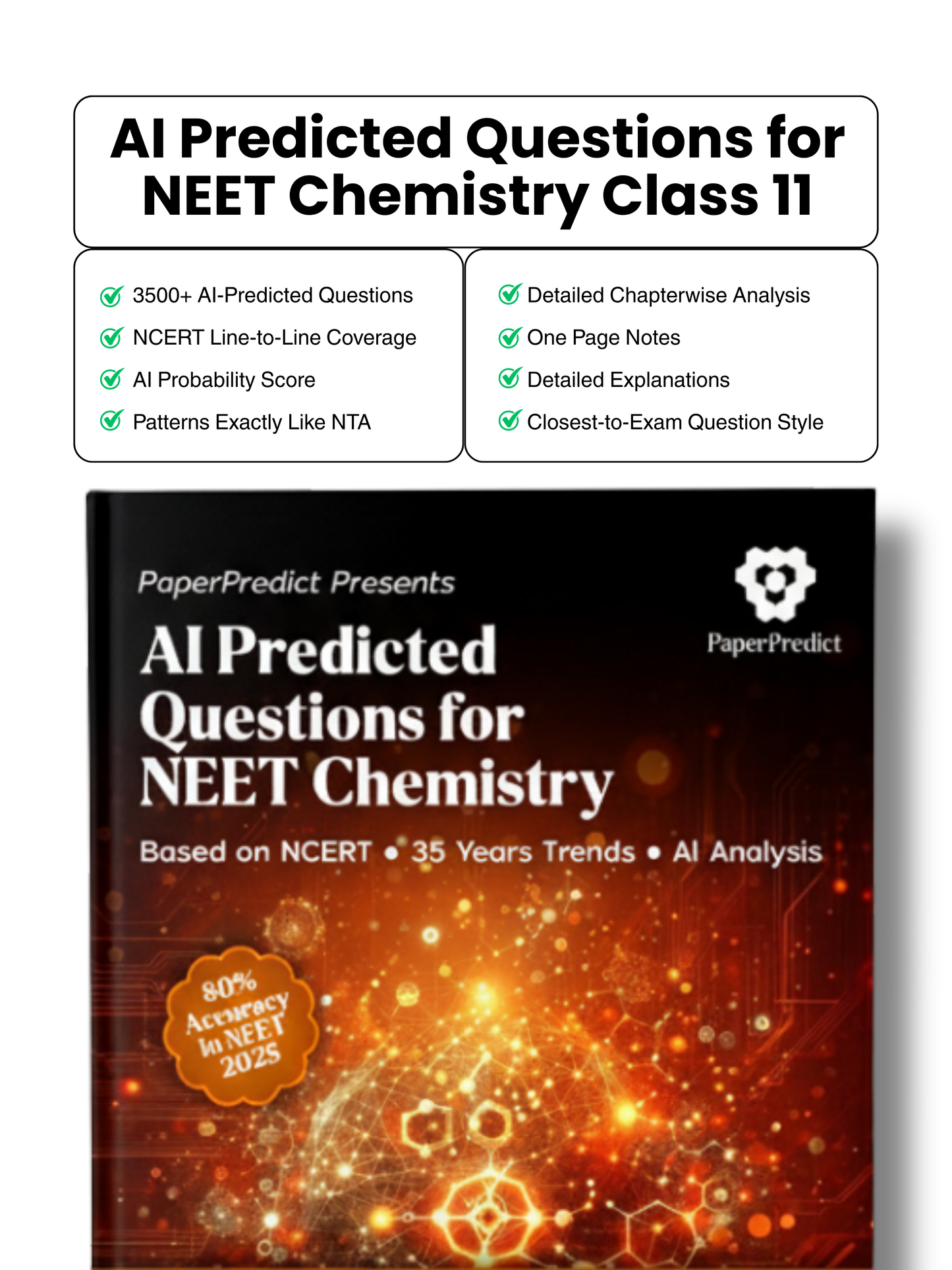 Chemistry AI Predicted Questions for NEET 2026 (Class 11 & 12) | Paper Predict Books For NEET 2026