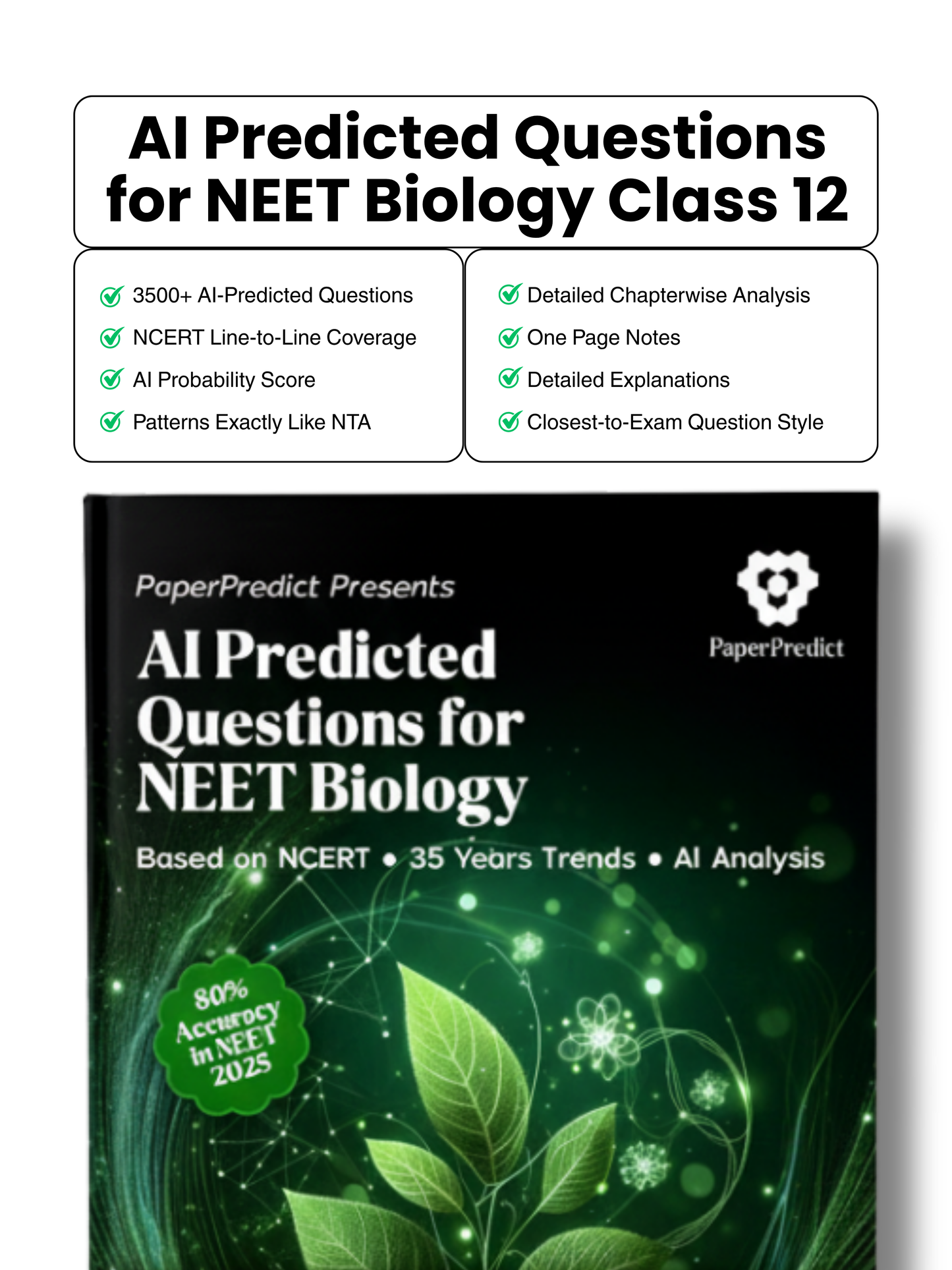 Biology AI Predicted Questions Bank for NEET 2026 (Class 11 & 12) | Paper Predict Books For NEET