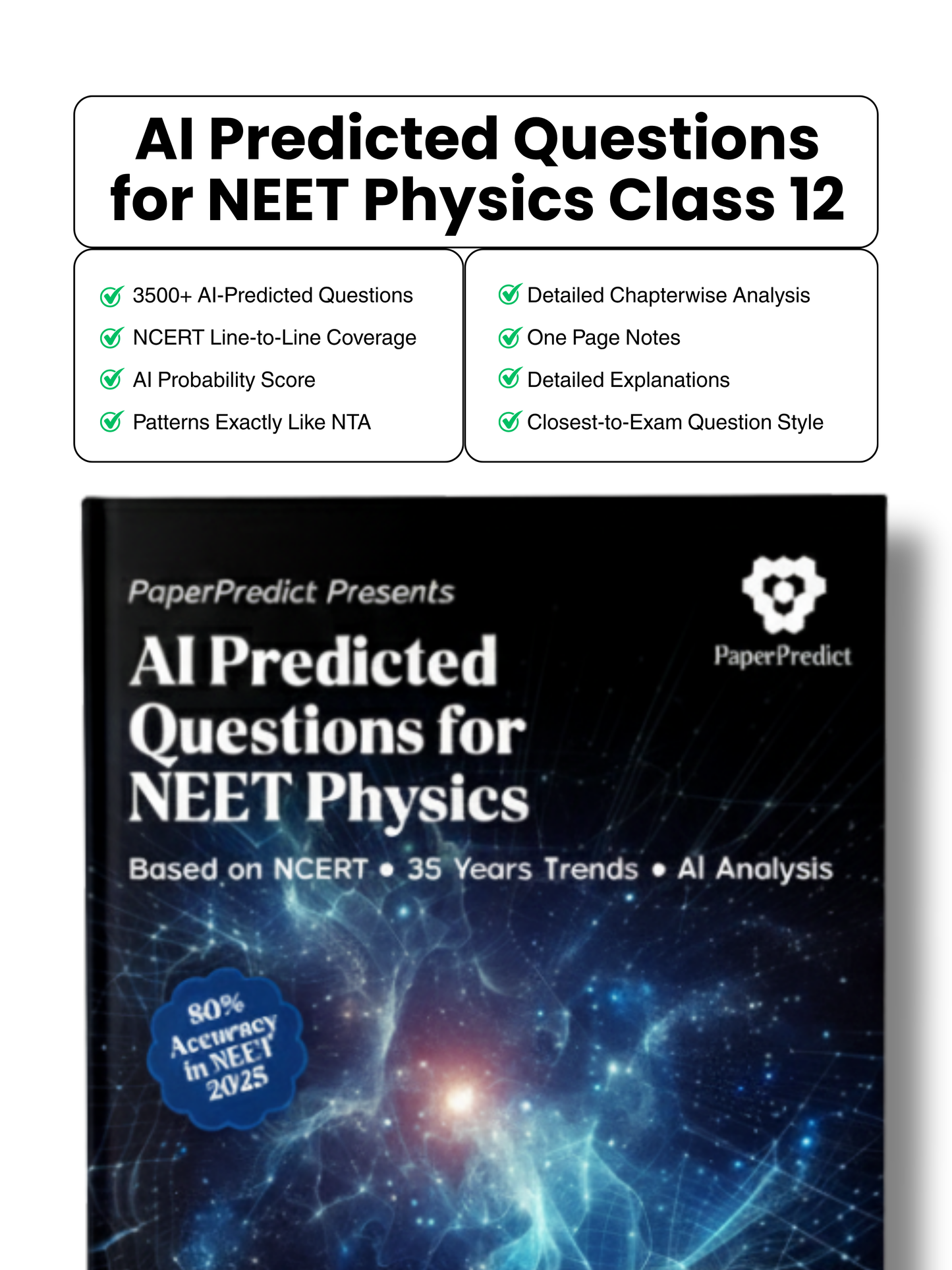 PCB + AI Predicted Test Series Bundle for NEET 2026 (7 Books)