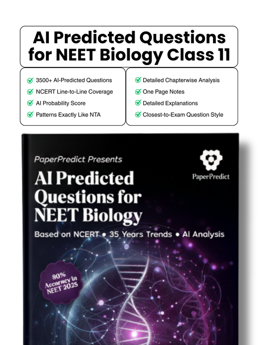 Biology AI Predicted Questions Bank for NEET 2026 (Class 11 & 12) | Paper Predict Books For NEET