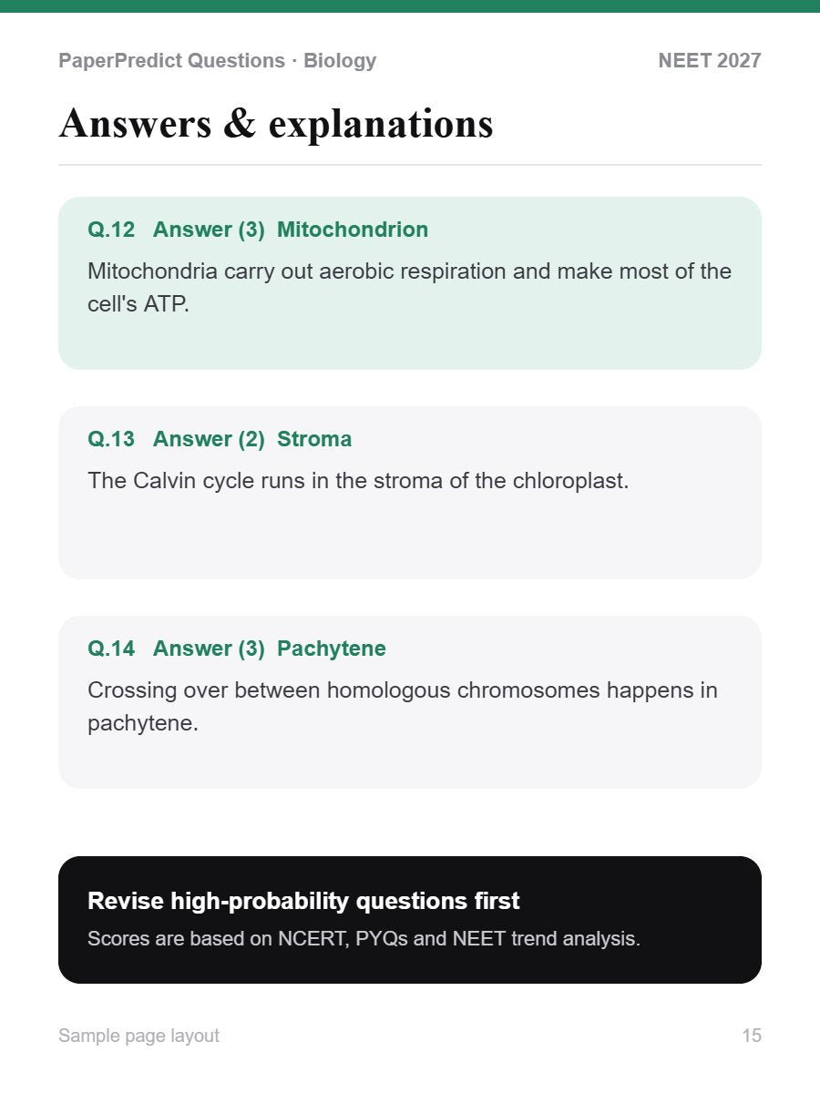 Answer pages